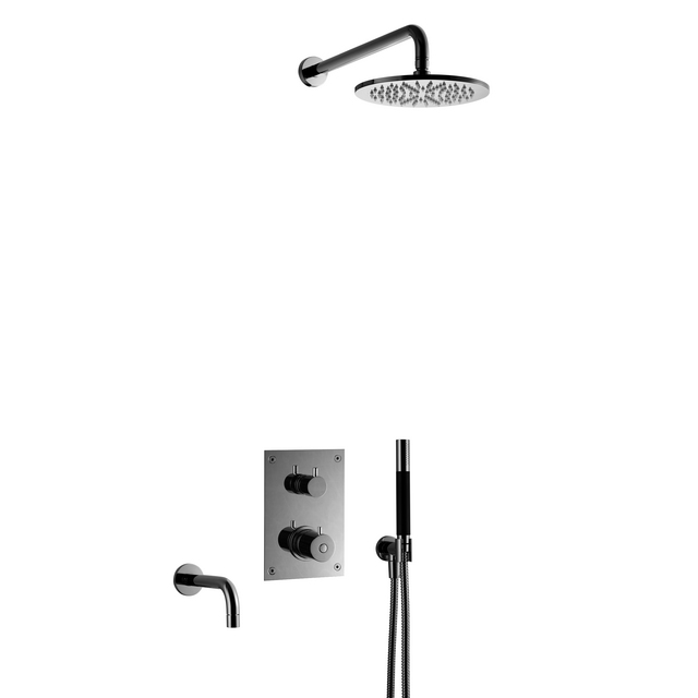 DUSCHBLANDARE BOX7368 ED2 TERMOSTAT INBYGGNAD BL CHROME | Beijerbygg Byggmaterial